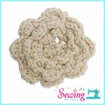 LACE - CROCHET-THREE D PETAL-COTTON(CREAM)